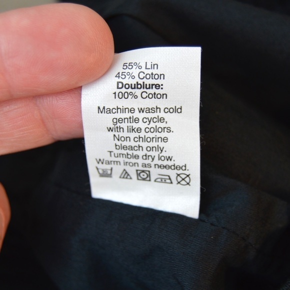 J. Crew Black Linen-Cotton Blend City Sidewalk Mini Skirt, Size 2 Style 41575 - Picture 4 of 6